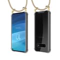 Miniatyrbilde 8 av 8: Deksel med kedja for Samsung Galaxy S10 4G Case med gullringer, ledningsstropp og avtakbart etui