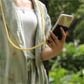 Pikkukuva 8 / 11: Samsung Galaxy S10 4G Suojakuori ketju Silikoni suojakotelo Gold Rings johto hihna ja irrotettava asia