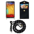 Pikkukuva 8 / 8: Samsung Galaxy NOTE 3 Suojakuori ketju Silikoni suojakotelo Gold Rings johto hihna ja irrotettava asia