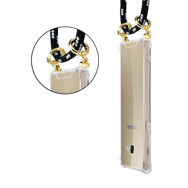 Samsung Galaxy A5 2017 Suojakuori ketju Silikoni suojakotelo Gold Rings johto hihna ja irrotettava asia