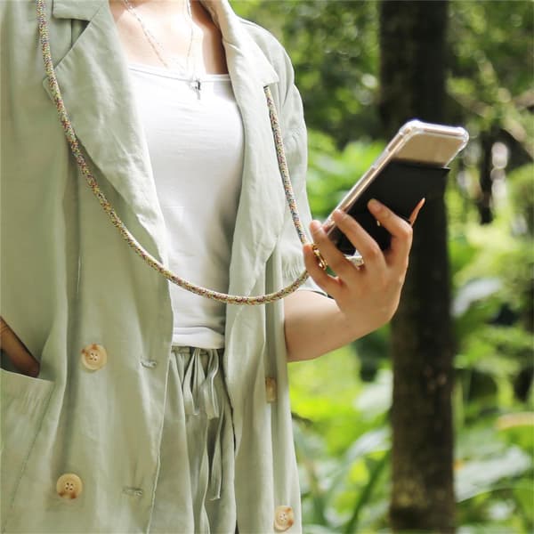 Samsung Galaxy A5 2017 Suojakuori ketju Silikoni suojakotelo Gold Rings johto hihna ja irrotettava asia