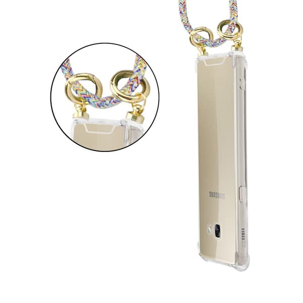 Samsung Galaxy A5 2017 Suojakuori ketju Silikoni suojakotelo Gold Rings johto hihna ja irrotettava asia
