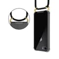 Miniatyrbilde 7 av 8: Deksel med kedja for iPhone 7 / 7S / 8 / SE 2020 Case med gullringer, ledningsstropp og avtakbart etui