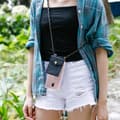 Pikkukuva 6 / 8: Samsung Galaxy J3 2017 Suojakuori ketju Silikoni suojakotelo Gold Rings johto hihna ja irrotettava asia