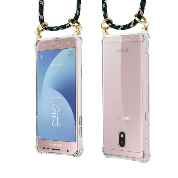 Samsung Galaxy J3 2017 Etui Cover Kæde (Brun)