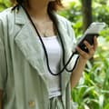 Pikkukuva 4 / 8: Samsung Galaxy J1 2015 Suojakuori ketju Silikoni suojakotelo Gold Rings johto hihna ja irrotettava asia