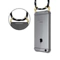 Miniatyrbilde 7 av 8: Deksel med kedja for iPhone 6 / 6S Case med gullringer, ledningsstropp og avtakbart etui