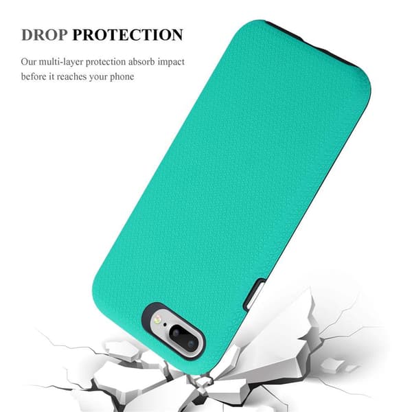 iPhone 6 PLUS / 6S PLUS / 7 PLUS / 7S PLUS / 8 PLUS Suojakuori Suojakotelo Outdoor jossa on ylimääräinen pito ja liukastumista estävä pinta