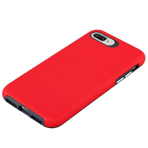 iPhone 6 PLUS / 6S PLUS / 7 PLUS / 7S PLUS / 8 PLUS Skal Fodral Mobilskydd Outdoor Hybridskydds med extra grepp och halkskydd i triangeldesign av