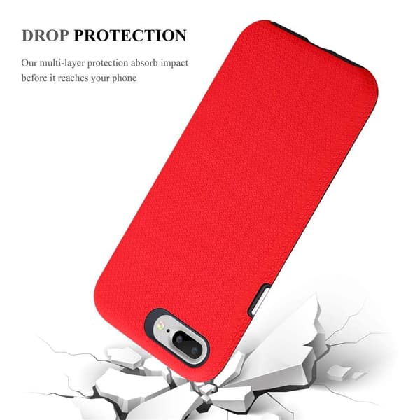 iPhone 6 PLUS / 6S PLUS / 7 PLUS / 7S PLUS / 8 PLUS Suojakuori Suojakotelo Outdoor jossa on ylimääräinen pito ja liukastumista estävä pinta