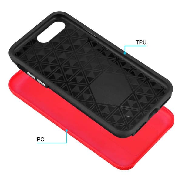 iPhone 6 PLUS / 6S PLUS / 7 PLUS / 7S PLUS / 8 PLUS Suojakuori Suojakotelo Outdoor jossa on ylimääräinen pito ja liukastumista estävä pinta