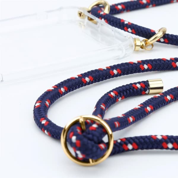 Samsung Galaxy M21 / M30s Suojakuori ketju Silikoni suojakotelo Gold Rings johto hihna ja irrotettava asia