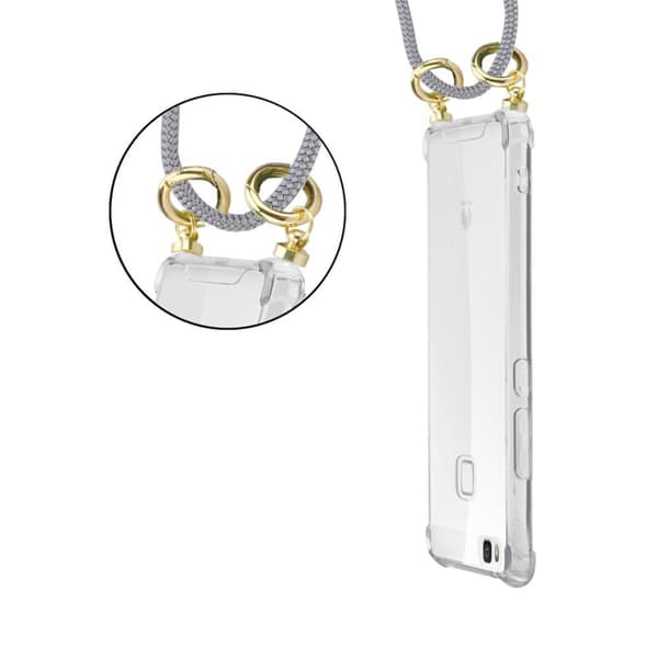 Huawei P9 LITE 2016 / G9 LITE Suojakuori ketju Silikoni suojakotelo Gold Rings johto hihna ja irrotettava asia