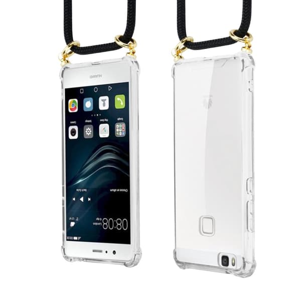 Deksel med kedja for Huawei P9 LITE 2016 / G9 LITE Case med gullringer, ledningsstropp og avtakbart etui