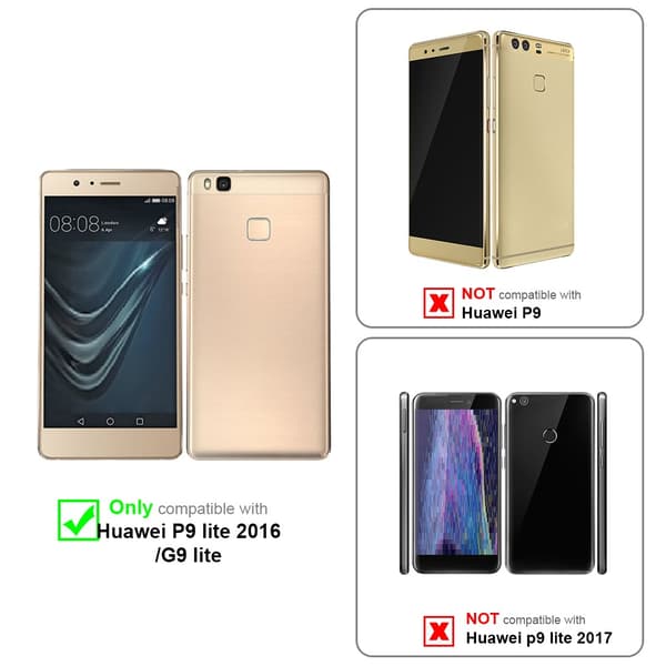 Deksel med kedja for Huawei P9 LITE 2016 / G9 LITE Case med gullringer, ledningsstropp og avtakbart etui