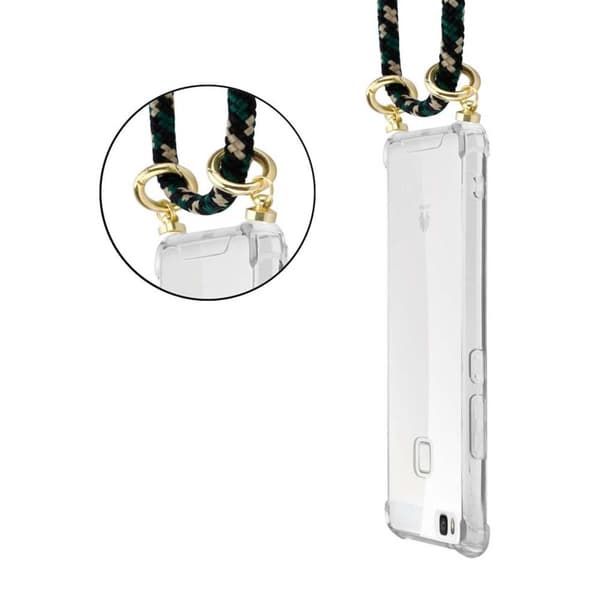 Huawei P9 LITE 2016 / G9 LITE Suojakuori ketju Silikoni suojakotelo Gold Rings johto hihna ja irrotettava asia