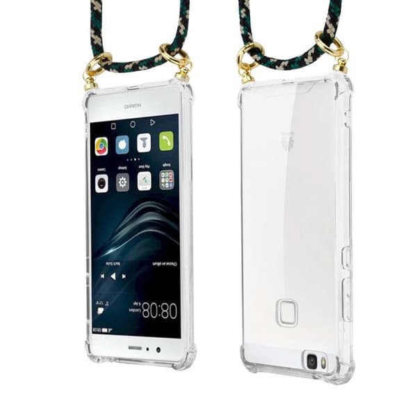 Huawei P9 LITE 2016 / G9 LITE Suojakuori ketju Silikoni suojakotelo Gold Rings johto hihna ja irrotettava asia