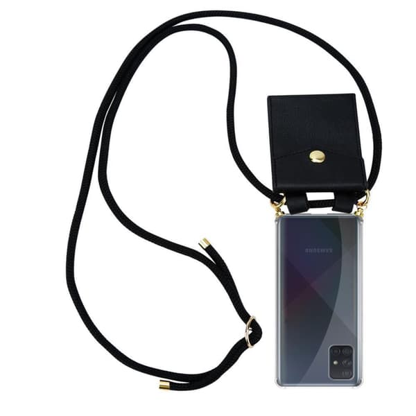 Samsung Galaxy A51 4G / M40s Etui Cover Kæde () SORT