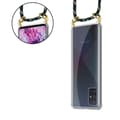 Miniatyrbilde 6 av 8: Deksel med kedja for Samsung Galaxy A51 4G / M40s Case med gullringer, ledningsstropp og avtakbart etui
