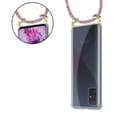 Miniatyrbilde 6 av 8: Deksel med kedja for Samsung Galaxy A51 4G / M40s Case med gullringer, ledningsstropp og avtakbart etui