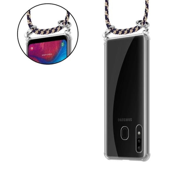 Etui Samsung Galaxy A20 / A30 / M10s Cover Kæde ()