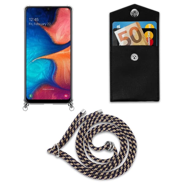 Etui Samsung Galaxy A20 / A30 / M10s Cover Kæde ()