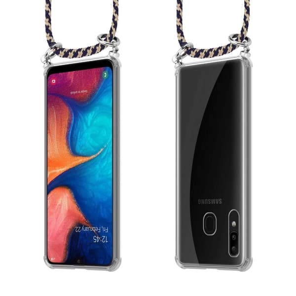 Etui Samsung Galaxy A20 / A30 / M10s Cover Kæde ()
