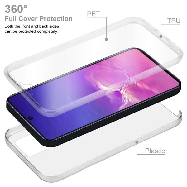 Samsung Galaxy A91 / S10 LITE / M80s Suojakuori Suojakotelo 360° ympäryssuojaus näytönsuojuksen kanssa