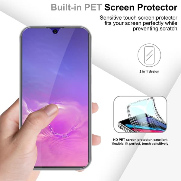 Samsung Galaxy A91 / S10 LITE / M80s Suojakuori Suojakotelo 360° ympäryssuojaus näytönsuojuksen kanssa