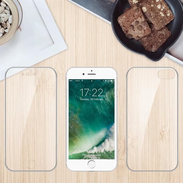 iPhone 7 / 7S / 8 / SE 2020 Suojakuori Suojakotelo 360° ympäryssuojaus näytönsuojuksen kanssa