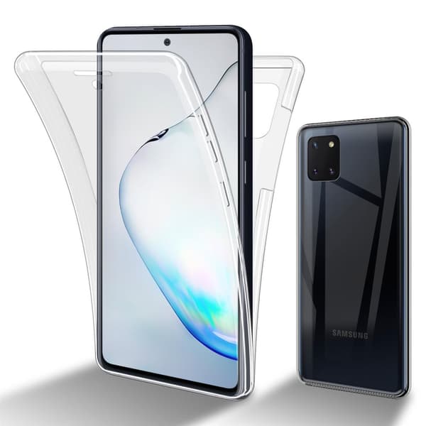 Samsung Galaxy A81 / NOTE 10 LITE / M60s Fodral Skal 360° Helkroppsskydd Skal på fram och baksidan, skydd runt om med mobilskydd för displayen