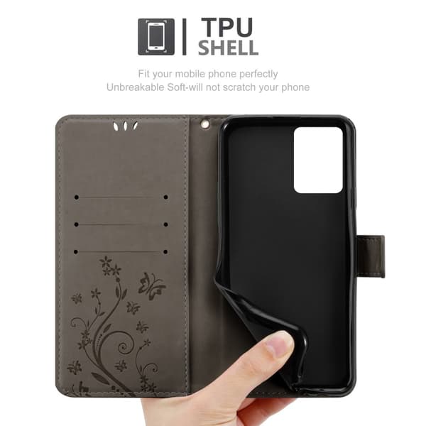 Realme 9 5G / 9 PRO / V25 / Q5 / OnePlus Nord CE 2 LITE 5G Pungetui Cover Blomster ()