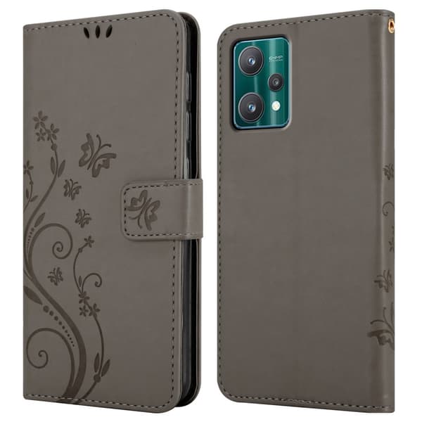 Realme 9 5G / 9 PRO / V25 / Q5 / OnePlus Nord CE 2 LITE 5G Pungetui Cover Blomster ()