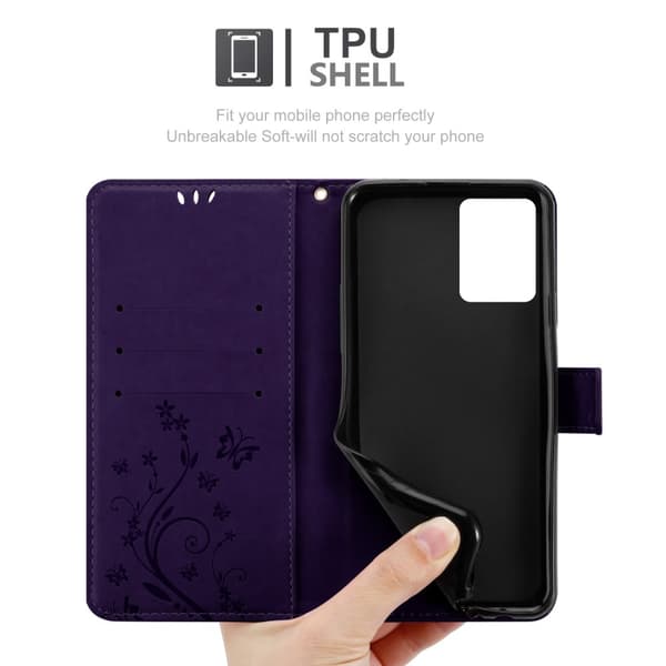 Realme 9 5G / 9 PRO / V25 / Q5 / OnePlus Nord CE 2 LITE 5G Pungetui Cover Blomster ()
