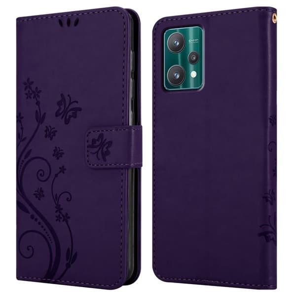 Realme 9 5G / 9 PRO / V25 / Q5 / OnePlus Nord CE 2 LITE 5G Pungetui Cover Blomster ()