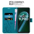 Pikkukuva 3 / 8: Realme 9 5G / 9 PRO / V25 / Q5 / OnePlus Nord CE 2 LITE 5G Suojakotelo Suojakuori Lompakkokotelo Matkapuhelinkotelo Kukat jossa on magneettisuljenta,