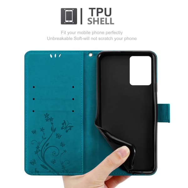 Realme 9 5G / 9 PRO / V25 / Q5 / OnePlus Nord CE 2 LITE 5G Pungetui Cover Blomster ()
