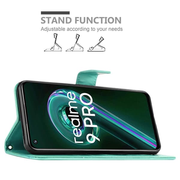 Realme 9 5G / 9 PRO / V25 / Q5 / OnePlus Nord CE 2 LITE 5G Pungetui Cover Blomster ()