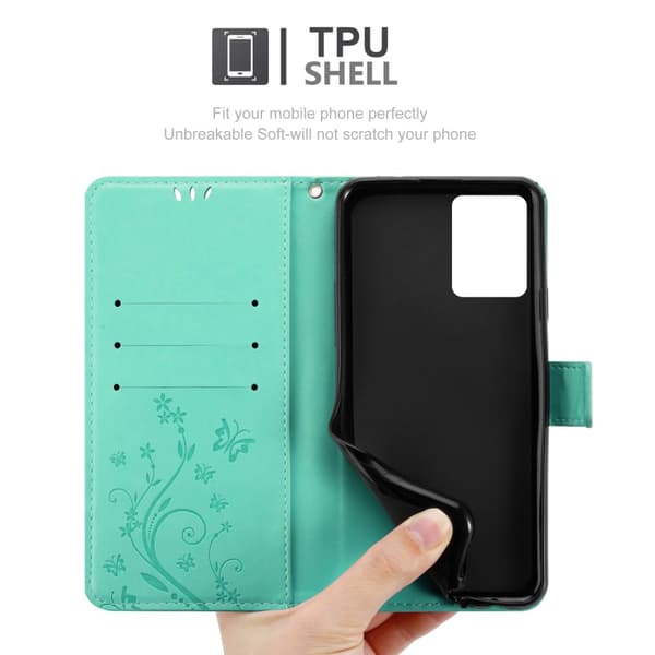 Realme 9 5G / 9 PRO / V25 / Q5 / OnePlus Nord CE 2 LITE 5G Pungetui Cover Blomster ()