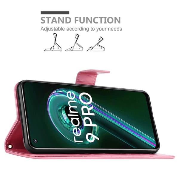 Realme 9 5G / 9 PRO / V25 / Q5 / OnePlus Nord CE 2 LITE 5G Pungetui Cover Blomster ()