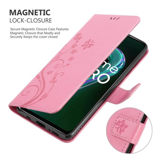 Realme 9 5G / 9 PRO / V25 / Q5 / OnePlus Nord CE 2 LITE 5G Pungetui Cover Blomster ()