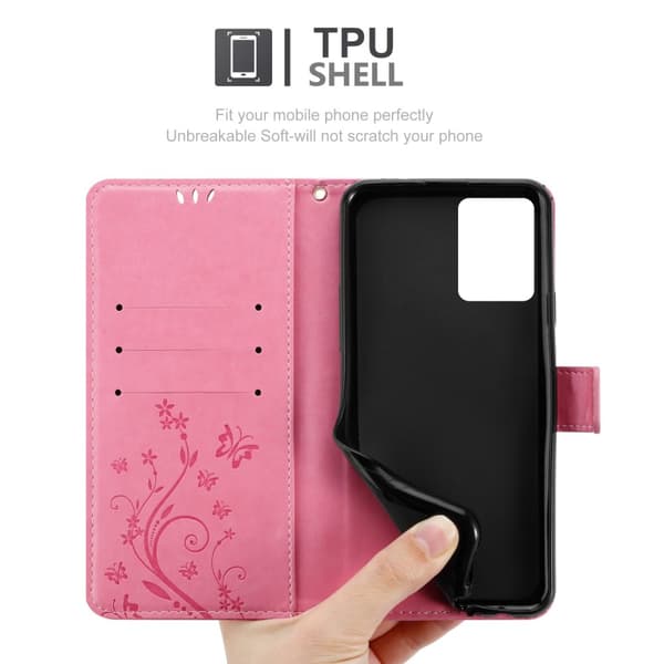 Realme 9 5G / 9 PRO / V25 / Q5 / OnePlus Nord CE 2 LITE 5G Pungetui Cover Blomster ()
