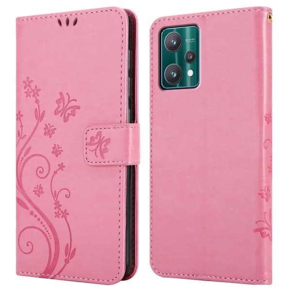 Realme 9 5G / 9 PRO / V25 / Q5 / OnePlus Nord CE 2 LITE 5G Pungetui Cover Blomster ()