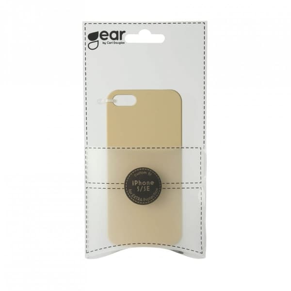 Gear iPhone 5/5S/SE 2016 Cover Hård Plastik Beige
