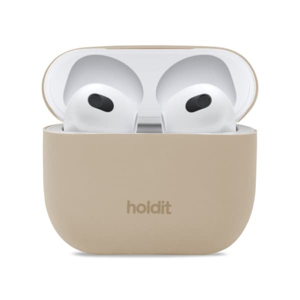 holdit AirPods 3 Skal Silikon Latte Beige