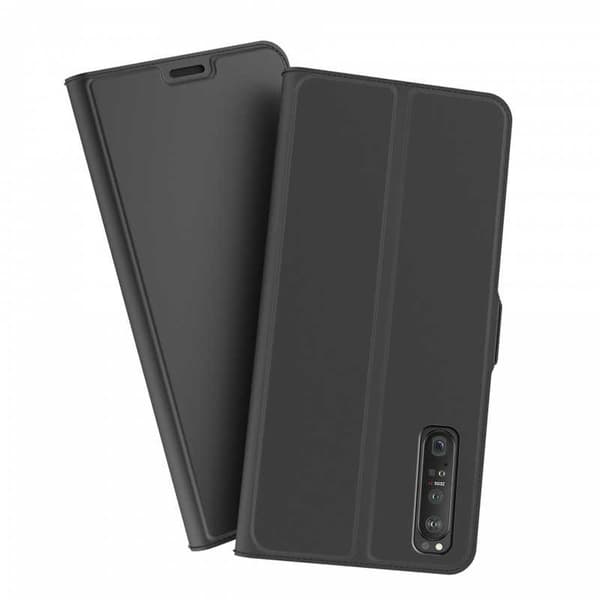 Sony Xperia 1 III Flip Case Skin Pro V2 korttilokerolla