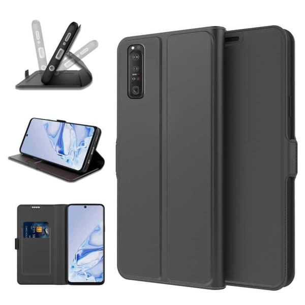 Sony Xperia 1 III Flip Case Skin Pro V2 korttilokerolla
