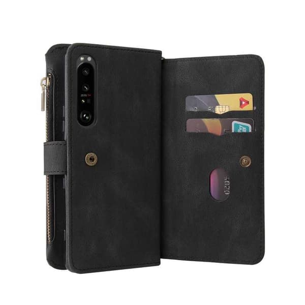 Xperia 1 III Multifunktionellt Plånboksfodral Zip 13-Fack