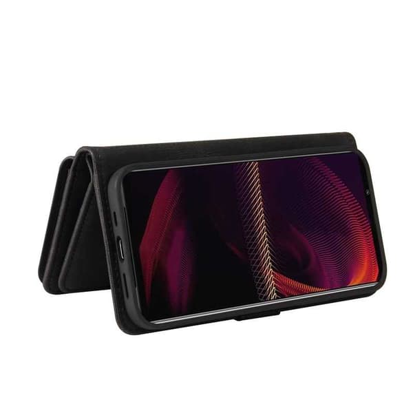 Xperia 5 III -monitoiminen lompakkokotelo, vetoketjullinen 13-osastoinen