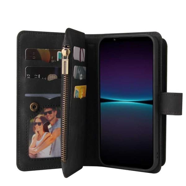 Xperia 1 IV multifunktionelt pung etui Lynlås 13-rum